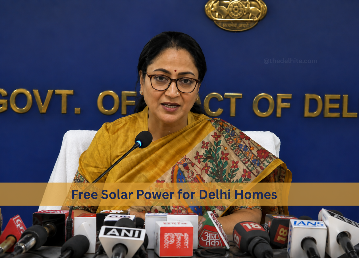 Delhi Government Announces Free Rooftop Solar for 2.3 Lakh Homes